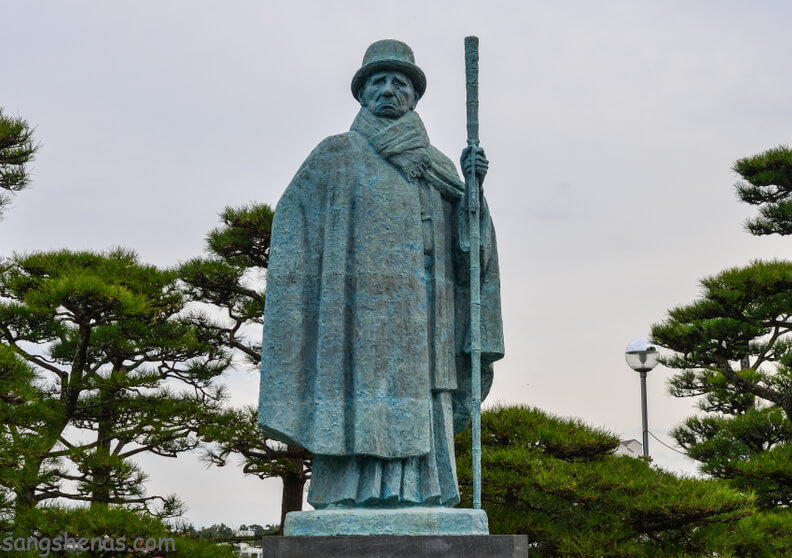 مجسمه می کی موتو در جزیره مروارید Toba ژاپن