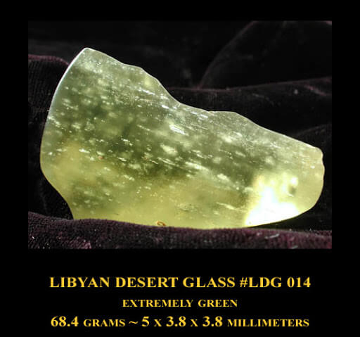 شیشه تکتایت صحرایی لیبی LDG