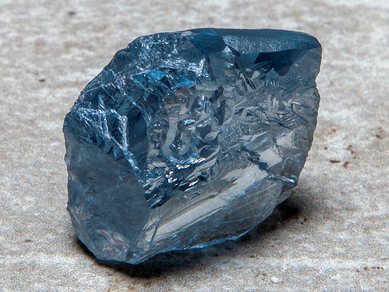 راف الماس آبی 39.24 قیراطی دبیرز از معدن کولینان