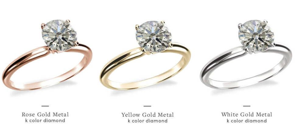 انتخاب بهترین رنگ الماس بر اساس انگشتر