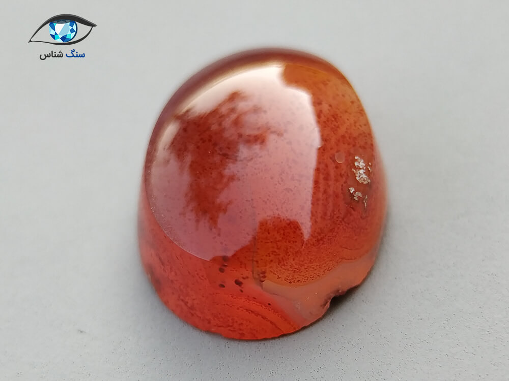 سنگ عقیق قرمز - نارنجی طبیعی 1.5 گرم