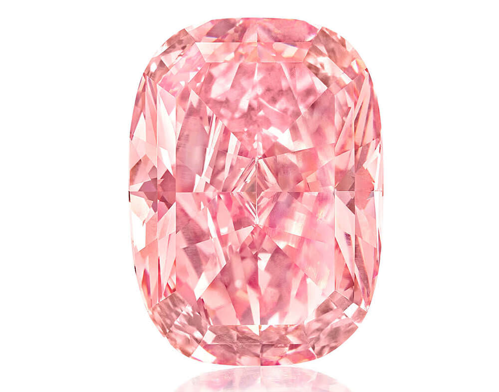 الماس ستاره صورتی ویلیامسون 11.15 قیراطی رکورد فروش میلیون دلاری در حراجی