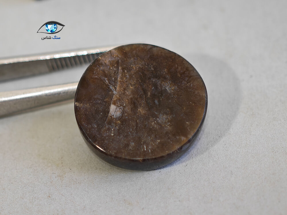 جزع قهوه ای تیره طبیعی 2.8 گرم - Image 3