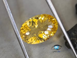 قیمت خرید نگین سنگ سیترین طلایی اصل