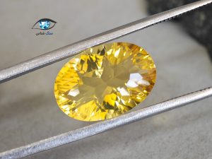 قیمت خرید نگین سنگ سیترین طلایی اصل