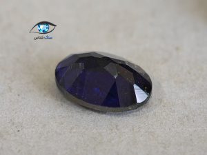 نگین آیولیت آبی تیره طبیعی 1 قیراط - تصویر 2