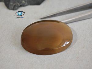 عقیق عسلی-خرمایی طبیعی درشت