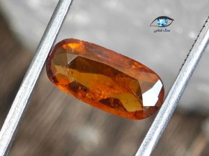 قیمت خرید نگین سنگ گارنت هسونیت نارنجی اصل