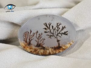 قیمت خرید سنگ عقیق شجر سیاه منظره درختی قائن