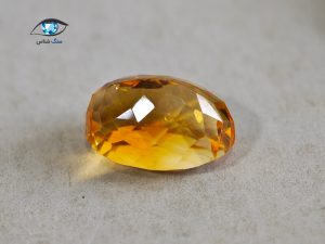 نگین سیترین بیضی 7 قیراط - تصویر 3