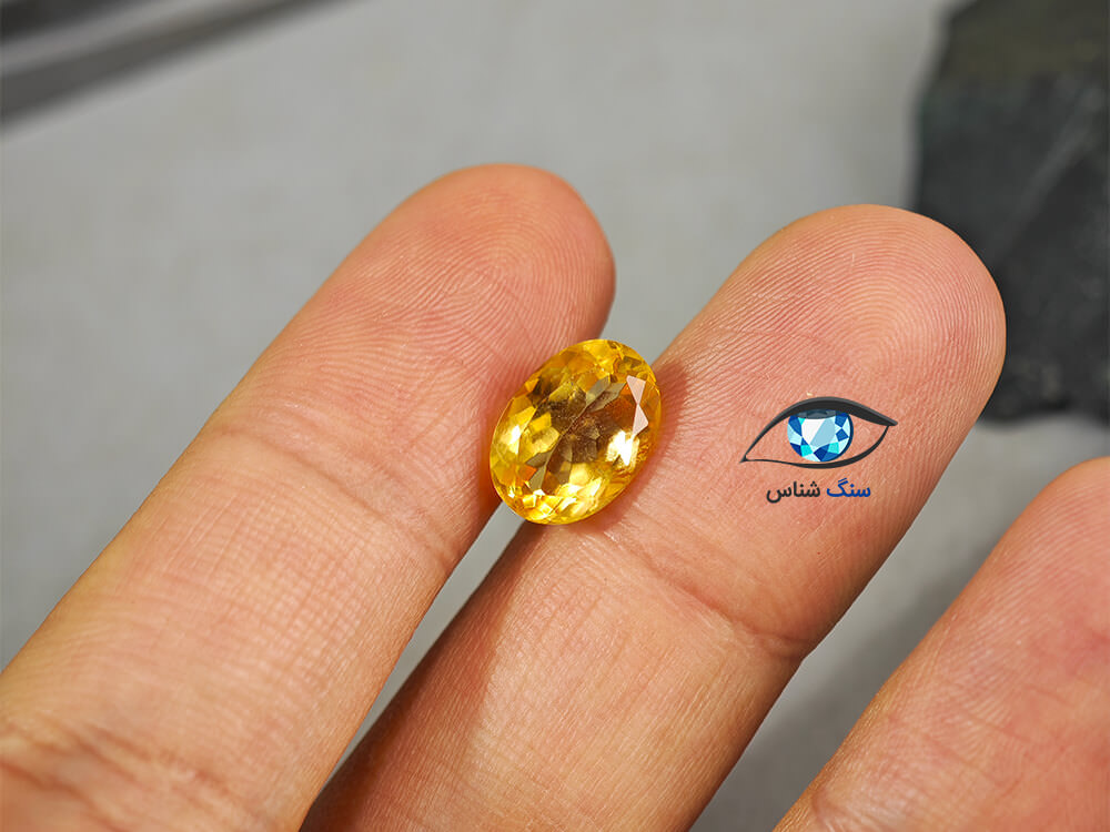 قیمت خرید سنگ سیترین طلایی نگین جواهری اصل