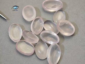 مجموعه رز کوارتز طبیعی کمرنگ 9.6 گرم - تصویر 3