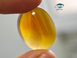 قیمت خرید نگین سنگ عقیق زرد اصل شرف الشمس یمنی