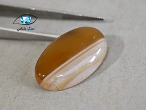 قیمت خرید نگین سنگ عقیق زرد اصل شرف الشمس یمنی