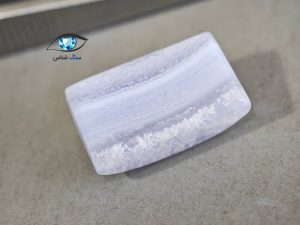 عقیق آبی نواری طبیعی 3.5 گرم - تصویر 3