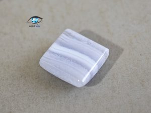 عقیق آبی نواری طبیعی 1.3 گرم - تصویر 3