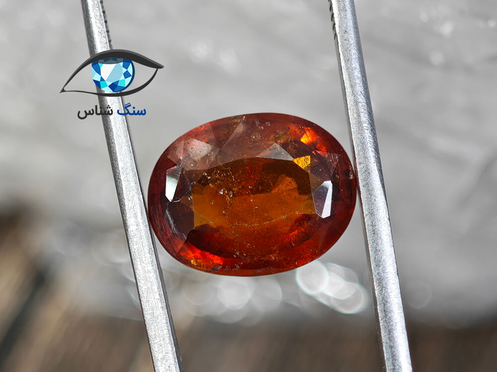 قیمت خرید نگین گارنت هسونیت نارنجی اصل