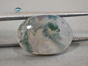 قیمت خرید نگین عقیق خزه ای سبز اصل