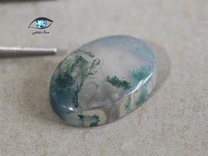 قیمت خرید نگین عقیق خزه ای سبز اصل