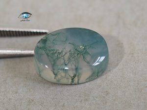قیمت خرید نگین عقیق خزه ای سبز اصل