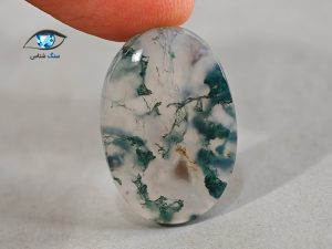قیمت خرید نگین عقیق خزه ای سبز اصل