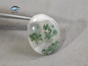 قیمت خرید نگین عقیق خزه ای سبز اصل