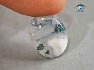 قیمت خرید نگین عقیق خزه ای سبز اصل