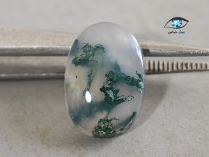 قیمت خرید نگین عقیق خزه ای سبز اصل