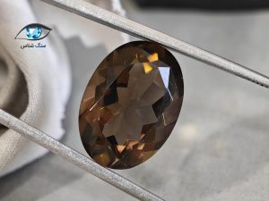 قیمت خرید نگین سنگ کوارتز دودی اصل