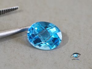 قیمت خرید نگین سنگ توپاز آبی اصل
