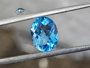 قیمت خرید نگین سنگ توپاز آبی اصل